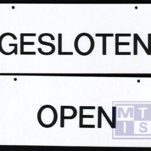 Open / Gesloten bordje (per 1st.)