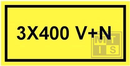 3x400 v+n vinyl 100x50mm