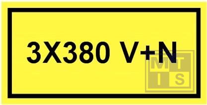 3x380 v+n vinyl 100x50mm