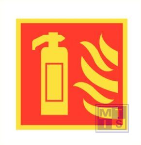 Imo brandblusser/vlam vinyl fotolum 100x100mm