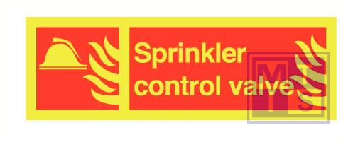 Imo sprinkler control zelfkl. vinyl fotolum 300x100mm