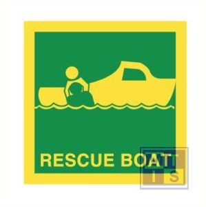 Imo rescue boat vinyl fotolum 150x150mm