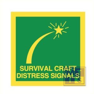Imo surv craft distress signals vinyl fotolum 50x50mm