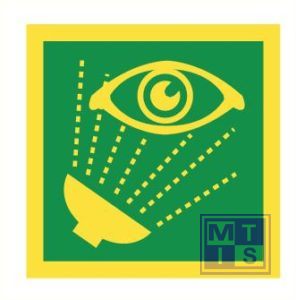 Imo emergency eye wash vinyl fotolum 150x150mm