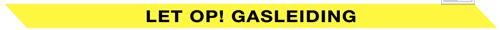 Waarschuwingslint Let op gasleiding 40X0.1X250 geel