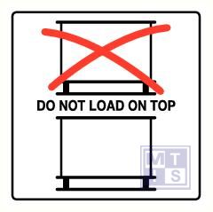 Do not load on top vinyl 100x100mm