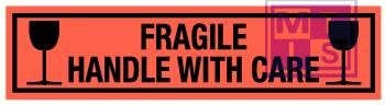 Fragile handle with care vinyl 200x50mm