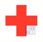 Mini picto Rode kruis 54x  15x15mm