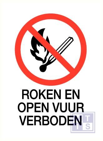 Roken en open vuur verboden pp 210x300mm