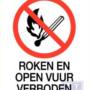 Roken en open vuur verboden pp 140x200mm