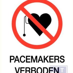 Pacemakers verboden pp 140x200mm