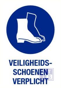 Veiligheids schoenen verplicht pp 140x200mm