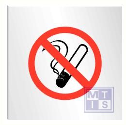 Roken verboden alu 150x150mm
