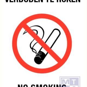 Verboden te roken/no smoking pp 300x420mm