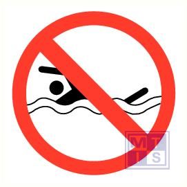 Verboden te zwemmen pp 200mm