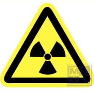 Radioactieve stoffen vinyl 300mm