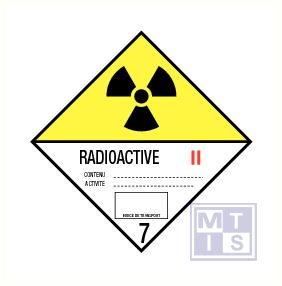 Radioactieve stoffen II franstalig vinyl 100x100mm