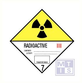 Radioactieve stoffen III (7) vinyl 100x100mm