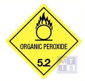 Organic peroxide (5.2) vinyl 100x100mm