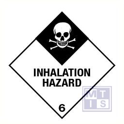 Inhalation hazard (6) vinyl 300x300mm