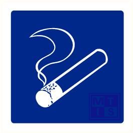 Roken toegestaan plexi recto 150x150mm