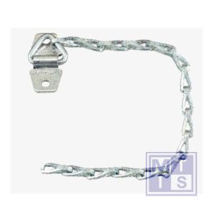 Toebehoren verzinkte ketting met houder 12 stuks 23cm