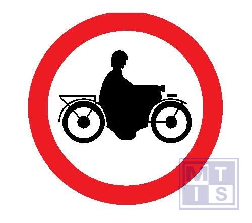 Verboden toegang voor motorfietsen T250 classe III 900mm
