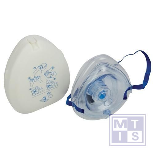 Pocket mask beademingsmasker in kunststof doos CE