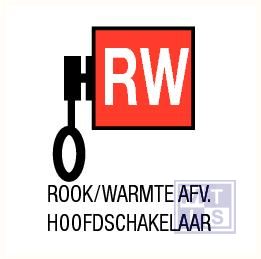 Rook/warmte Afv Hoofdschakelaar pp 200x200mm