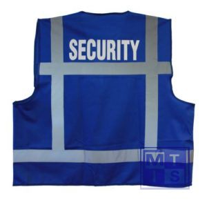 ATV Veiligheidsvest XXL blauw opdruk SECURITY